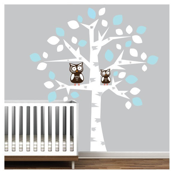 Vinyl Wall Decal Nursery Kids Tree Decals Owl Owls Baby Room Wall Sticker Stickers Mural Murals Deco On Luulla